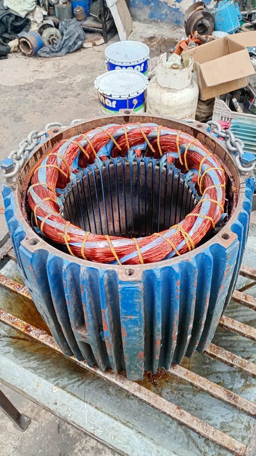 Rotor con bobinado de cobre